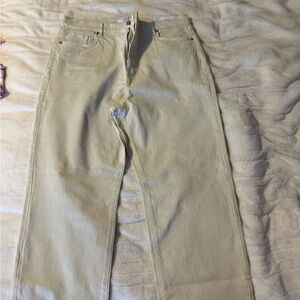 LOFT Beige High-Rise Jeans